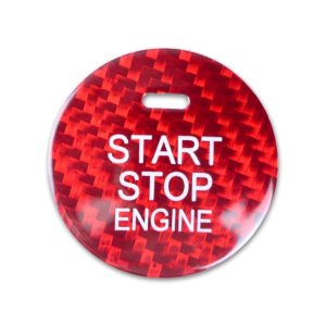 Cubierta del botón de arranque y parada del motor para Mazda CX-3458, Mazda MX-5, Axela 2014-2017, accesorios de automóvil para Mazda, fibra de Cubierta del botón de arranque y parada del motor para Mazda CX-3458, Mazda MX-5, Axela 2014-2017, accesorios de automóvil para Mazda, fibra de