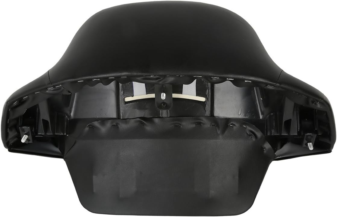 XMTMOTO Vivid Black King Tour Pack Kit Tour, paquete turístico+portaequipajes+respaldo+luz trasera de freno LED para Harley Davidson Touring Road