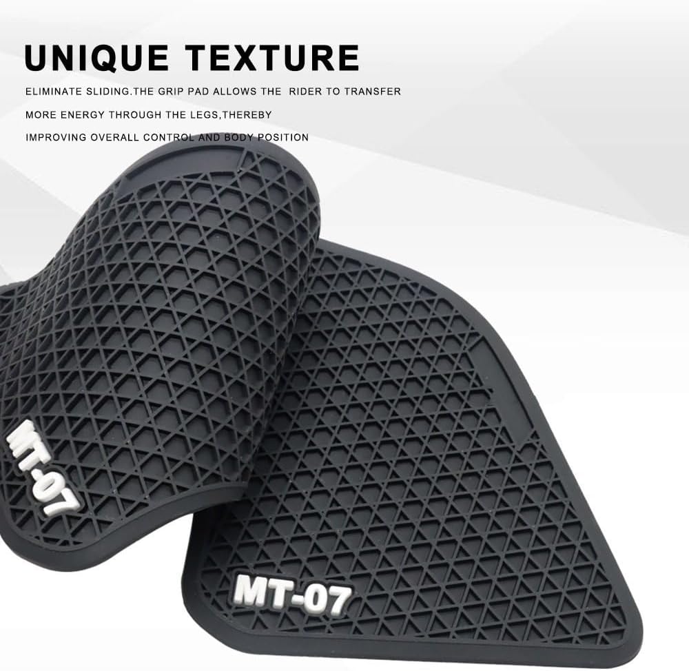 Adhesivo para tanque de combustible para motocicleta, antideslizante, para tanque de combustible, impermeable, adhesivo de goma para Y&AMAHA MT 07