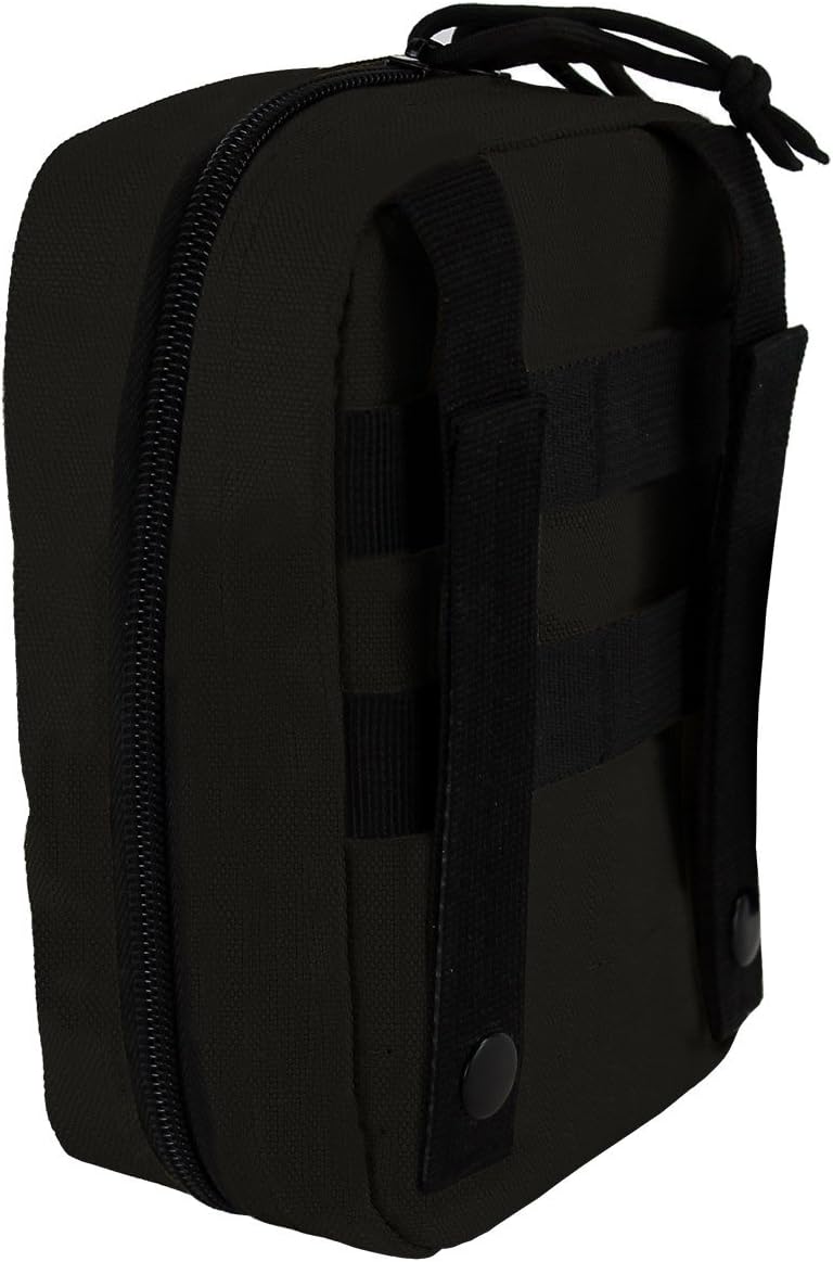 Lightning X Trauma & Bleeding Control Kit de primeros auxilios individual con bolsa táctica MOLLE IFAK – Negro