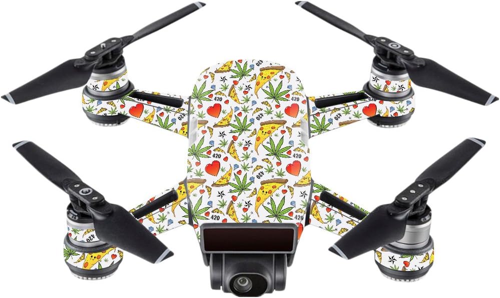 MightySkins – Funda protectora para DJI Spark Mini, duradera, y única de vinilo adhesivo, fácil de aplicar, quitar y cambiar de estilos),