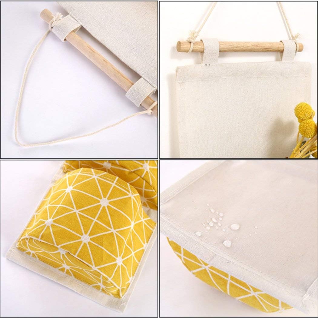 Creatiee – 3 bolsas de almacenamiento para colgar en la pared, impermeable, para colgar sobre la puerta, organizador de bolsillo con 3 bolsillos de