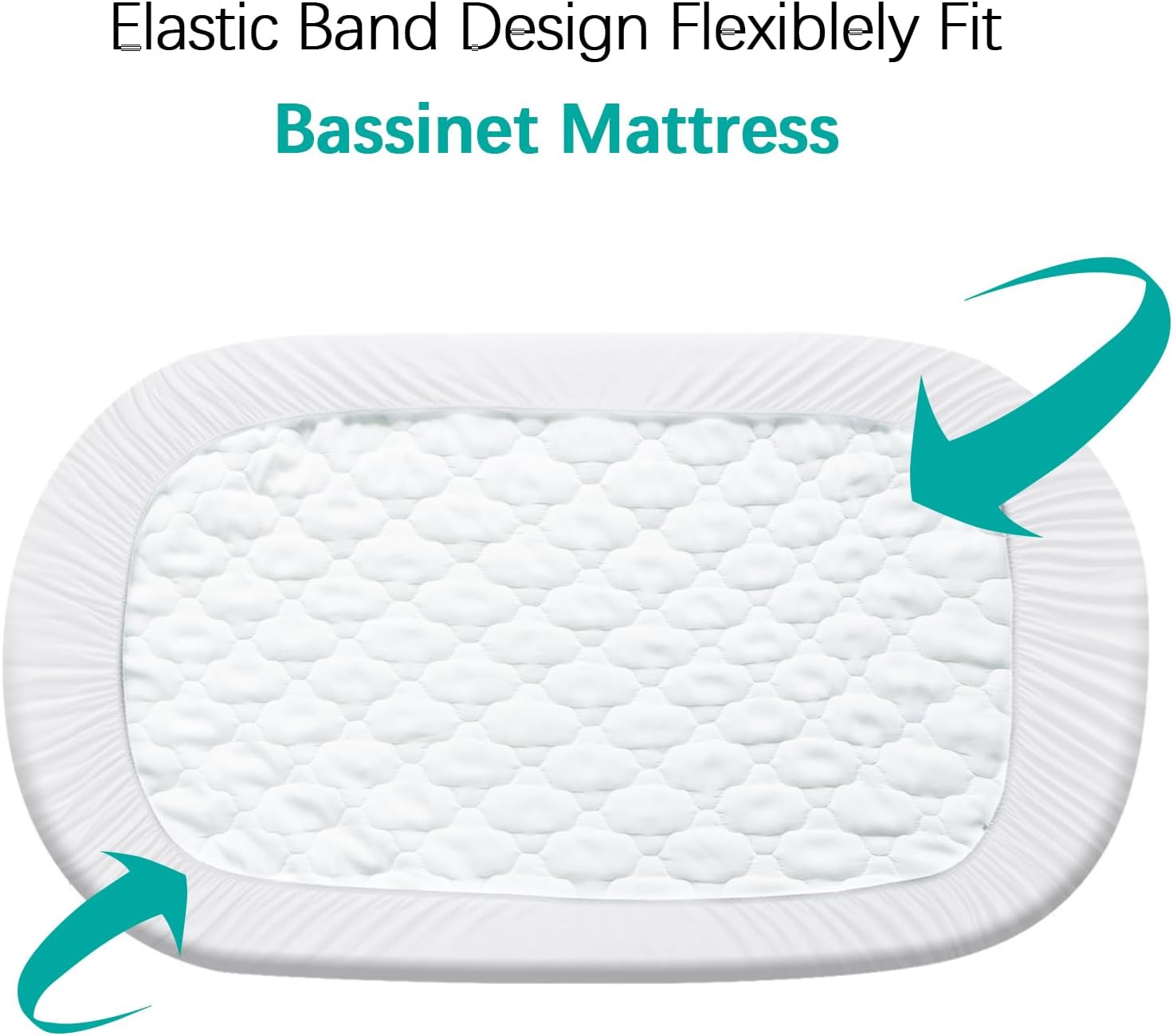 Protector de colchón de moisés, se adapta a moisés UPPAbaby de 14 x 30 pulgadas y cuna de bebé Snoo Smart Sleeper, ultra suave y agradable al tacto,