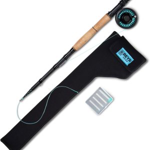 REYR Gear – First CAST – Caña de mosca telescópica, caña de mosca y carrete de viaje, equipo de pesca con mosca portátil para viajes y mochileros, REYR Gear – First CAST – Caña de mosca telescópica, caña de mosca y carrete de viaje, equipo de pesca con mosca portátil para viajes y mochileros,