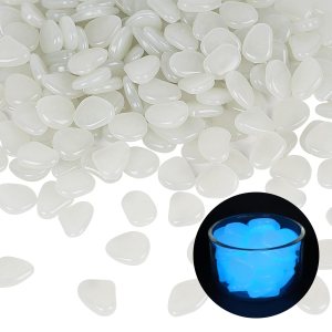 Oubest Piedras que brillan en la oscuridad para pecera, rocas brillantes y duraderas para decoración de acuarios, paisajismo al aire libre, Oubest Piedras que brillan en la oscuridad para pecera, rocas brillantes y duraderas para decoración de acuarios, paisajismo al aire libre,
