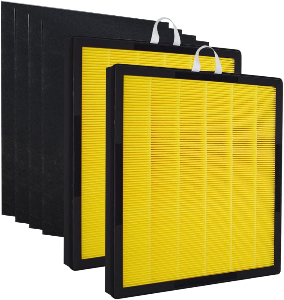 Filtro purificador de aire Vital 100S compatible con el purificador de aire LEVOIT Vital 100S Pet Allergy Vital 100S-RF-PA – 2 filtros HEPA + 4
