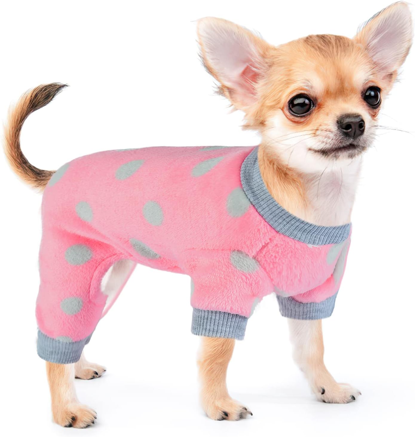 Pijamas para perros pequeños, niñas y niños, pijamas de invierno para cachorros de clima frío, suéter de 4 patas, ropa para chihuahua, yorkie, traje