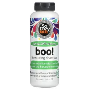 SoCozy Boo! Champú para el cabello de los niños, tratamiento eficaz de piojos (10.5 onzas líquidas) ahuyenta los piojos con aceites de árbol de té, SoCozy Boo! Champú para el cabello de los niños, tratamiento eficaz de piojos (10.5 onzas líquidas) ahuyenta los piojos con aceites de árbol de té,