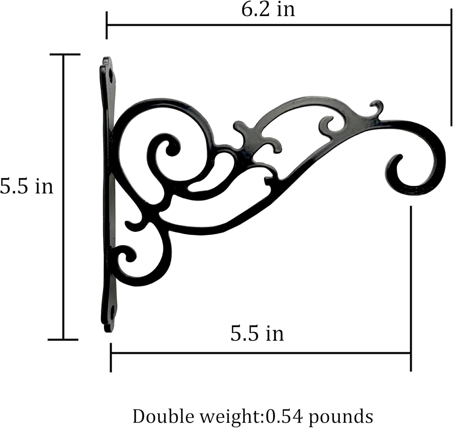 N+A Sunshine – Soporte colgante de metal para maceta, paquete de 2 ganchos de pared para colgar comederos de pájaros, dorso, campanillas de viento,