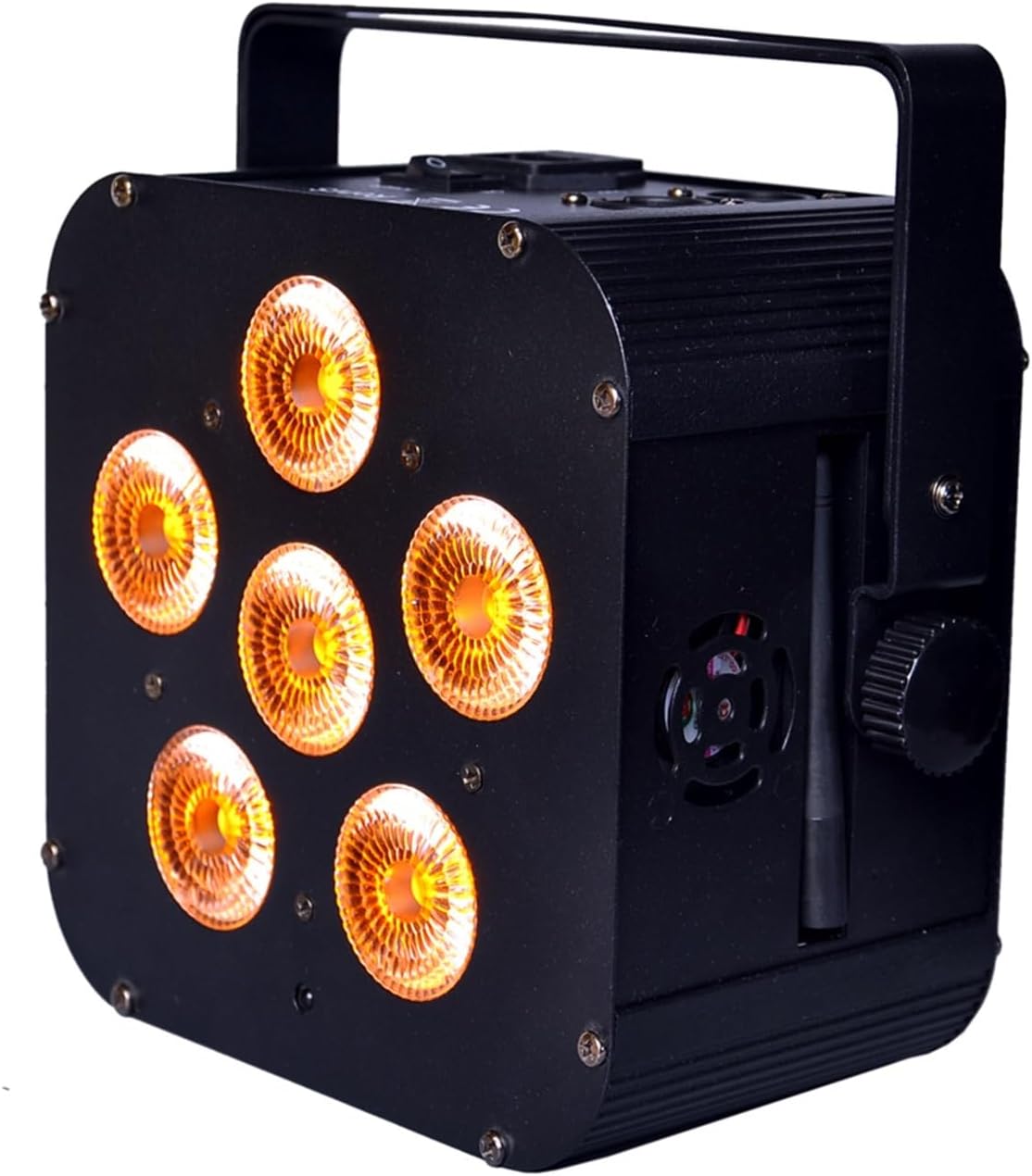 Luces de fiesta portátiles DJ discoteca, 6x18w Rgbaw UV 6in1 batería alimentación inalámbrica DMX LED Par luz para iluminación de escenario