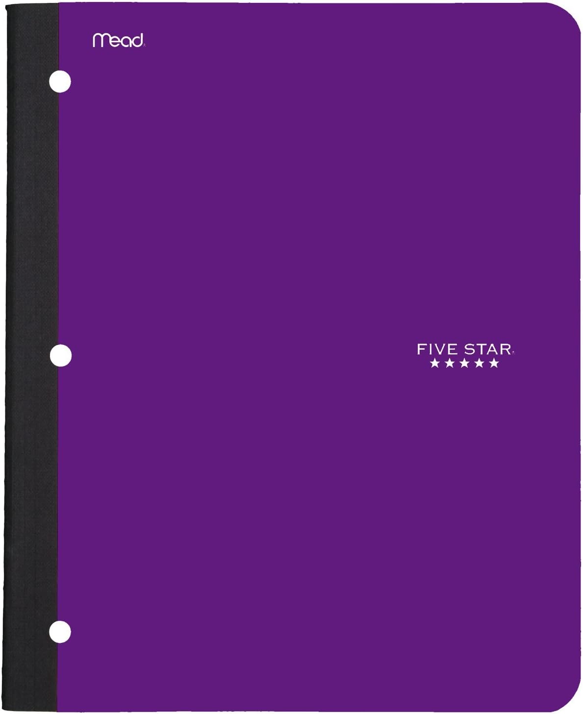 Cuaderno con bolsillo, 1tema, College papel rayado, 80hojas, 11 pulgadas 812 pulgadas, el color variará (09294), Variados Paquete de 6