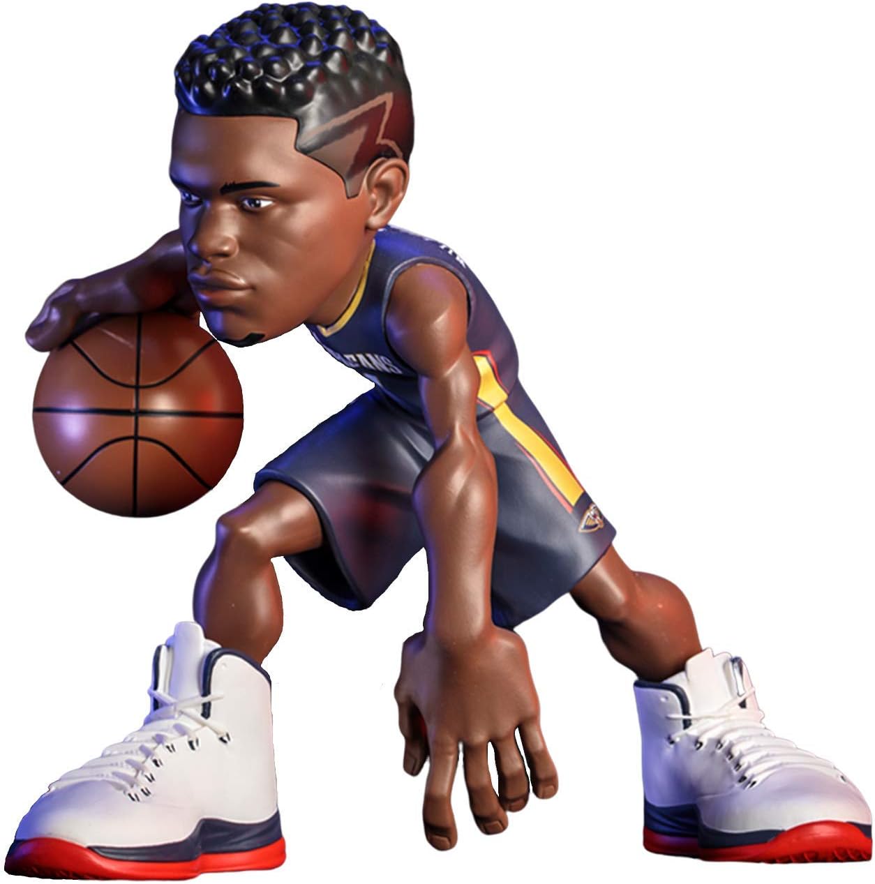 Zion Williamson de la NBA Small Stars 2020 – New Orleans Pelicans – Azul marino – Figura coleccionable de 12 pulgadas, edición limitada, solo 1,000