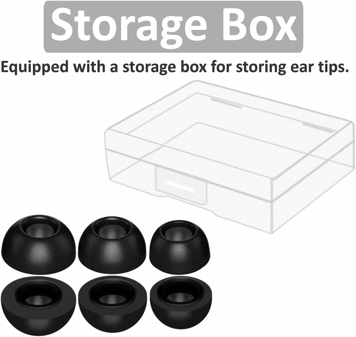 Puntas de espuma viscoelástica compatibles con AirPods Pro 2nd 1st, reemplazo de cancelación de ruido cómodo tapones para los oídos, accesorios para