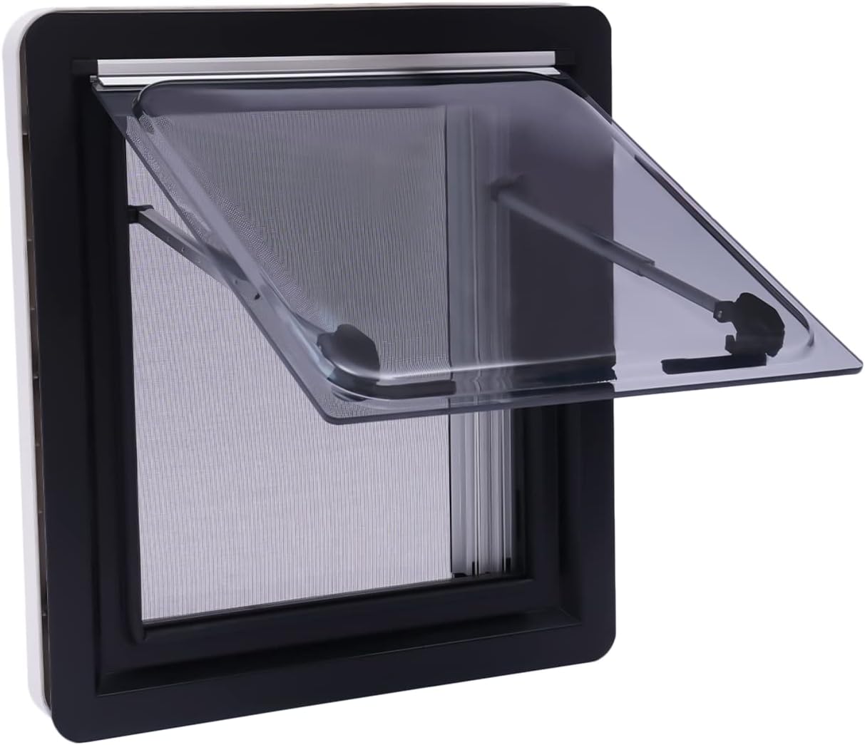 CNCEST Puerta de ventilación con bisagras para caravana, caravana, cámper, 18 x 20 pulgadas, ventana de salida de autocaravana para caravana,