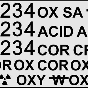 NFPA 704 Kit de números de vinilo adhesivo con 12 símbolos de peligro especial para letrero de 12 pulgadas NFPA 704 Kit de números de vinilo adhesivo con 12 símbolos de peligro especial para letrero de 12 pulgadas