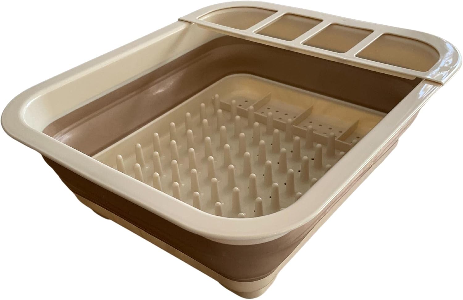 Escurridor de platos plegable y escurridor, escurridor de platos plegable portátil, organizador de vajilla, estante plegable de almacenamiento de