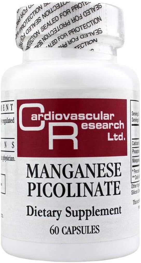Cardiovascular Research Picolinato de manganeso, blanco, 60 unidades