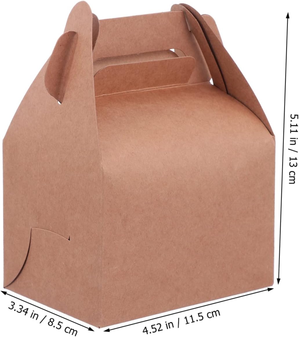 Hohopeti 10 Pcs cake kraft paper Food Treat Case Cupcake Carriers Holder cupcake cases cupcake container Muffin container Donuts container candy