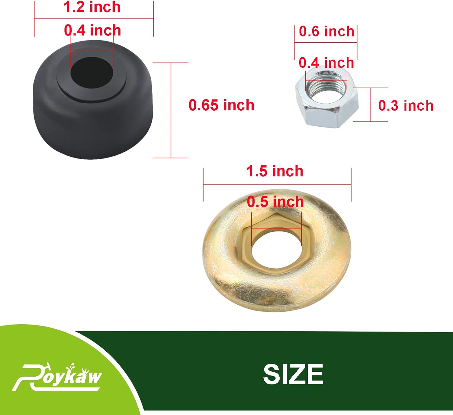 Roykaw Kits de bujes de choque para carrito de golf para modelos EZGO TXTMarathon 1989-Up y Club Car DSPrecedent 1982-Up, reemplaza al OEM #