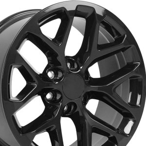 OE Wheels LLC Llanta de 20 pulgadas para Silverado Tahoe Sierra Yukon Escalade Snowflake Wheel CV98B Negro 20×9 Llanta Hollander 5668 OE Wheels LLC Llanta de 20 pulgadas para Silverado Tahoe Sierra Yukon Escalade Snowflake Wheel CV98B Negro 20×9 Llanta Hollander 5668
