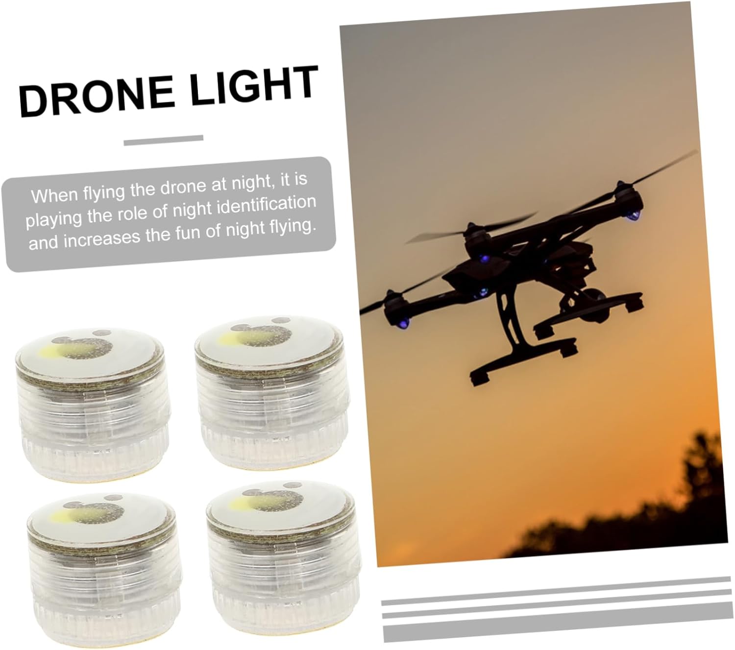 4 unids drone noche luz drone flash cámara flash piedra santa hs720e el flash drone luces estroboscópicas drones luces estroboscópicas drone