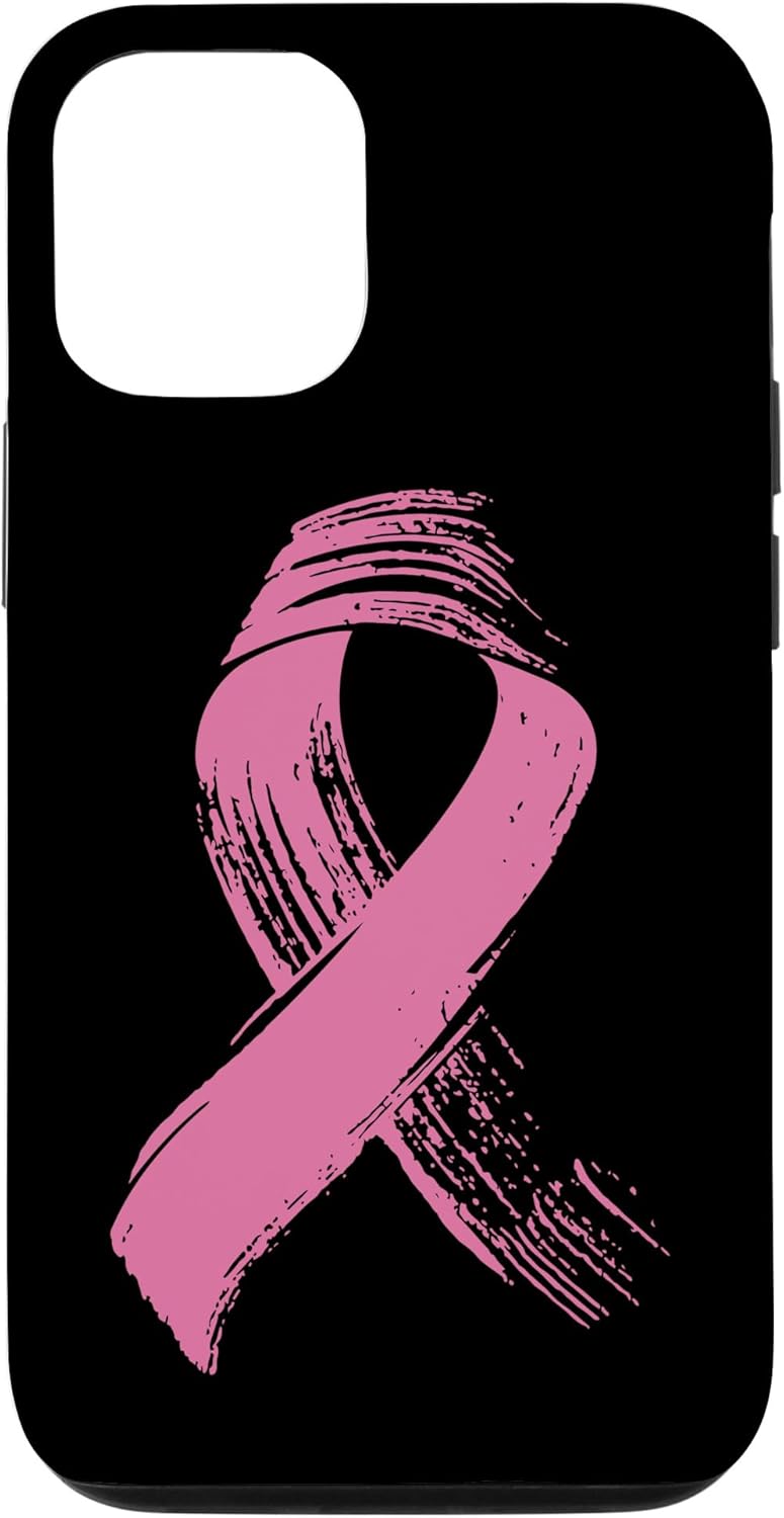 iPhone 14 Cinta Rosa Cáncer de Mama – Estuche de Concientización sobre el Cáncer de Mama