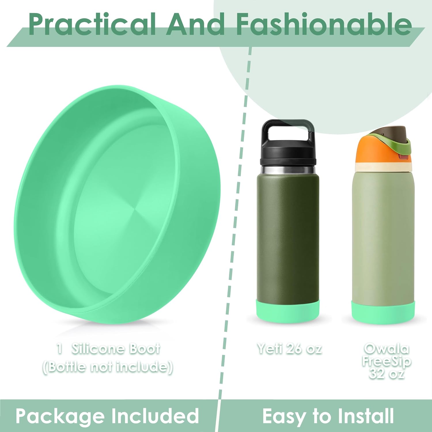Funda para botella de agua, compatible con Owala, Yeti, para accesorios para botellas de agua Stanley, funda para Owala FreeSip de 32 onzas, Yeti 26