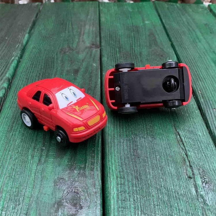 PowerTRC Rompecabezas de coche de ferrocarril de plástico con un coche y señales de carretera  Montessori educativo imaginativo aprendizaje