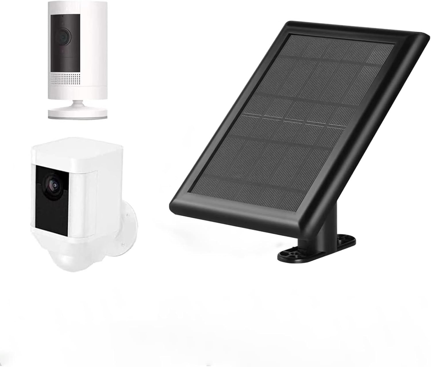 Ring Camera – Cargador de panel solar, paneles solares de 5 W para cámara Ring Stick Up CamRing Spotlight Cam BateríaSpotlight Cam PlusSpotlight Cam