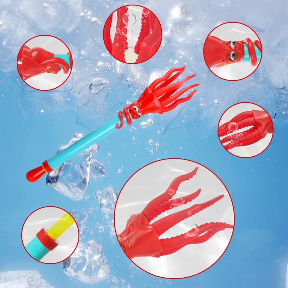 Juguete de agua de animales marinos para niños, juguete de disparo en forma de animal, pulpo, pez payaso, juguete de verano, al aire libre,