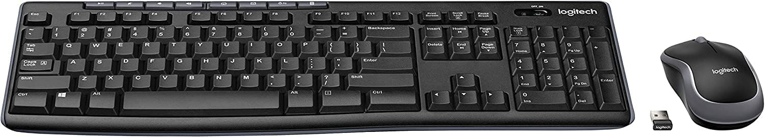 Logitech Combo inalámbrico MK270 con teclado y mouse – (renovado)
