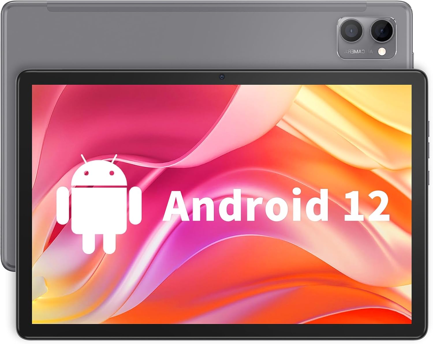 VASOUN Tablet Tablet Android de 10 pulgadas, WiFi 5G, 12 GB de RAM (6 GB+6 GB expandido), 128 GB ROM, procesador Octa-Core, 8000 mAh, 1920 * 1200