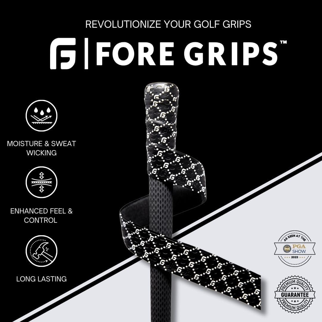 FORE GRIPS  GOLF’S #1 GRIP WRAP (7-PACK) – Elimina la molestia de volver a agarrar – ABRIR. ENVOLUCIÓN. JUEGA