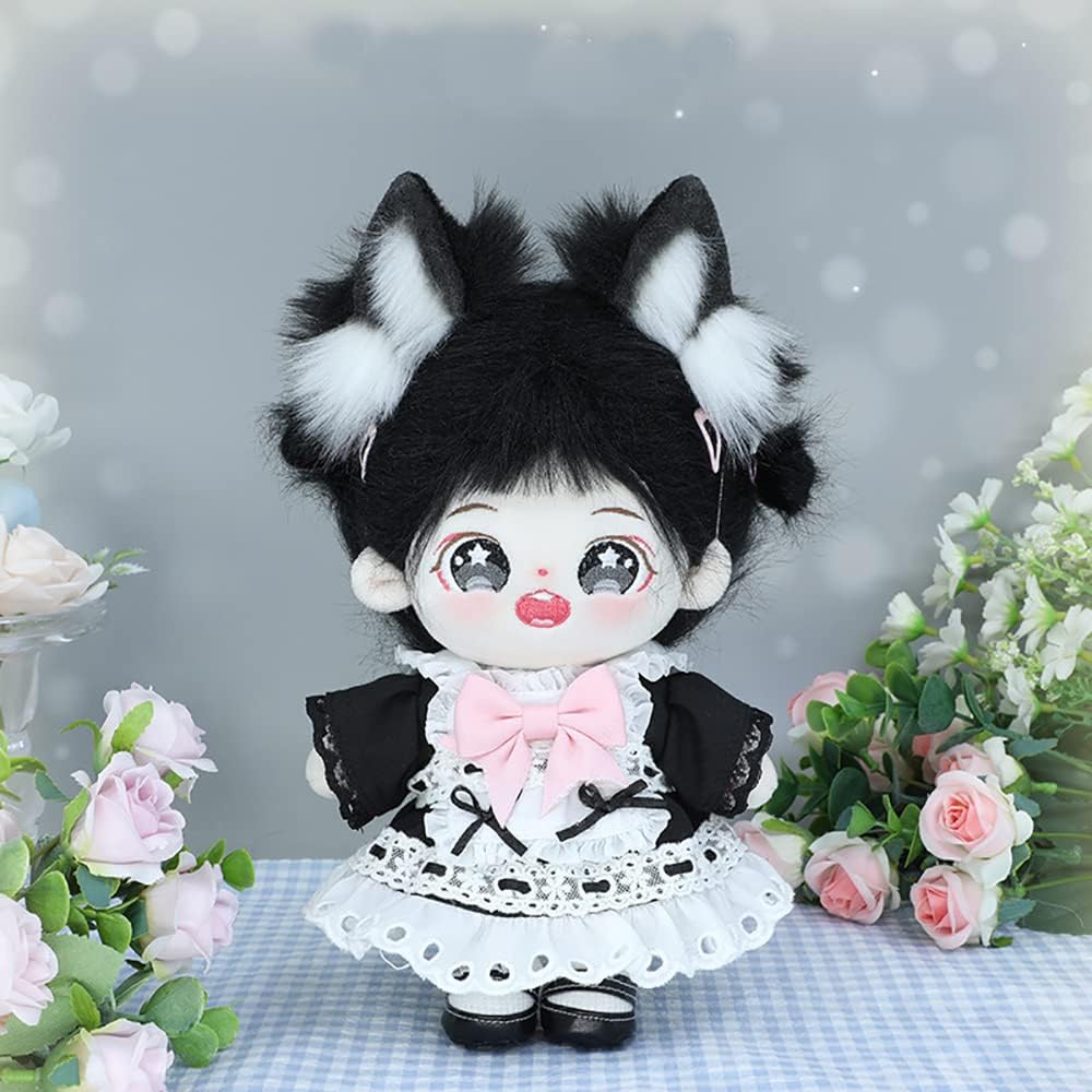 Muñecas de peluche de anime de 7.9 in, juguetes de peluche de algodón, colección de juguetes de regalo (NT)