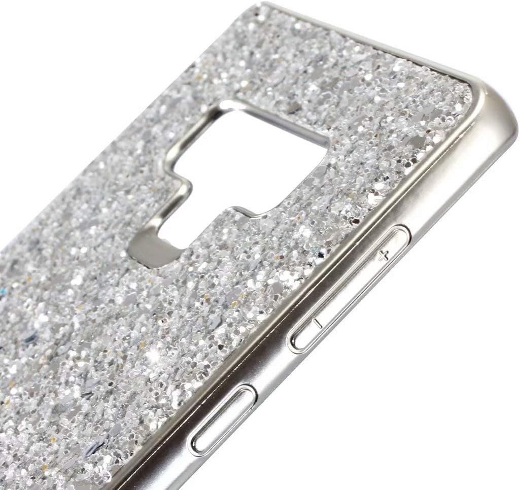 Funda para Galaxy Note 9, diseño de diamantes de imitación brillantes de cuerpo completo, delgado, galvanizado, TPU amortiguador, funda protectora