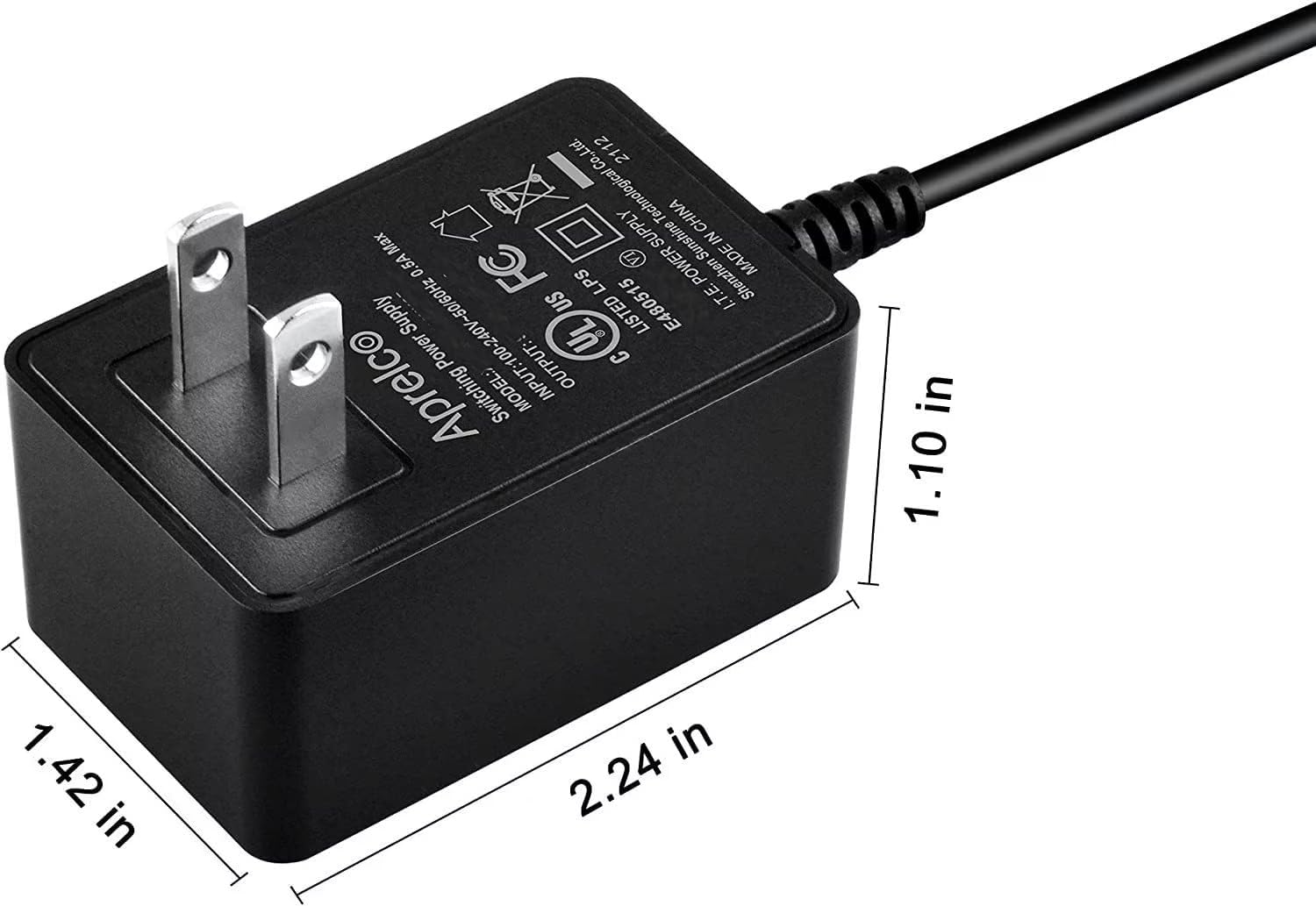 Adaptador de CACC global con certificación UL compatible con Ingenuity InLighten Cradling Swing Zoo Zoo Zebra 10877 Phoebe 10972 Cable de