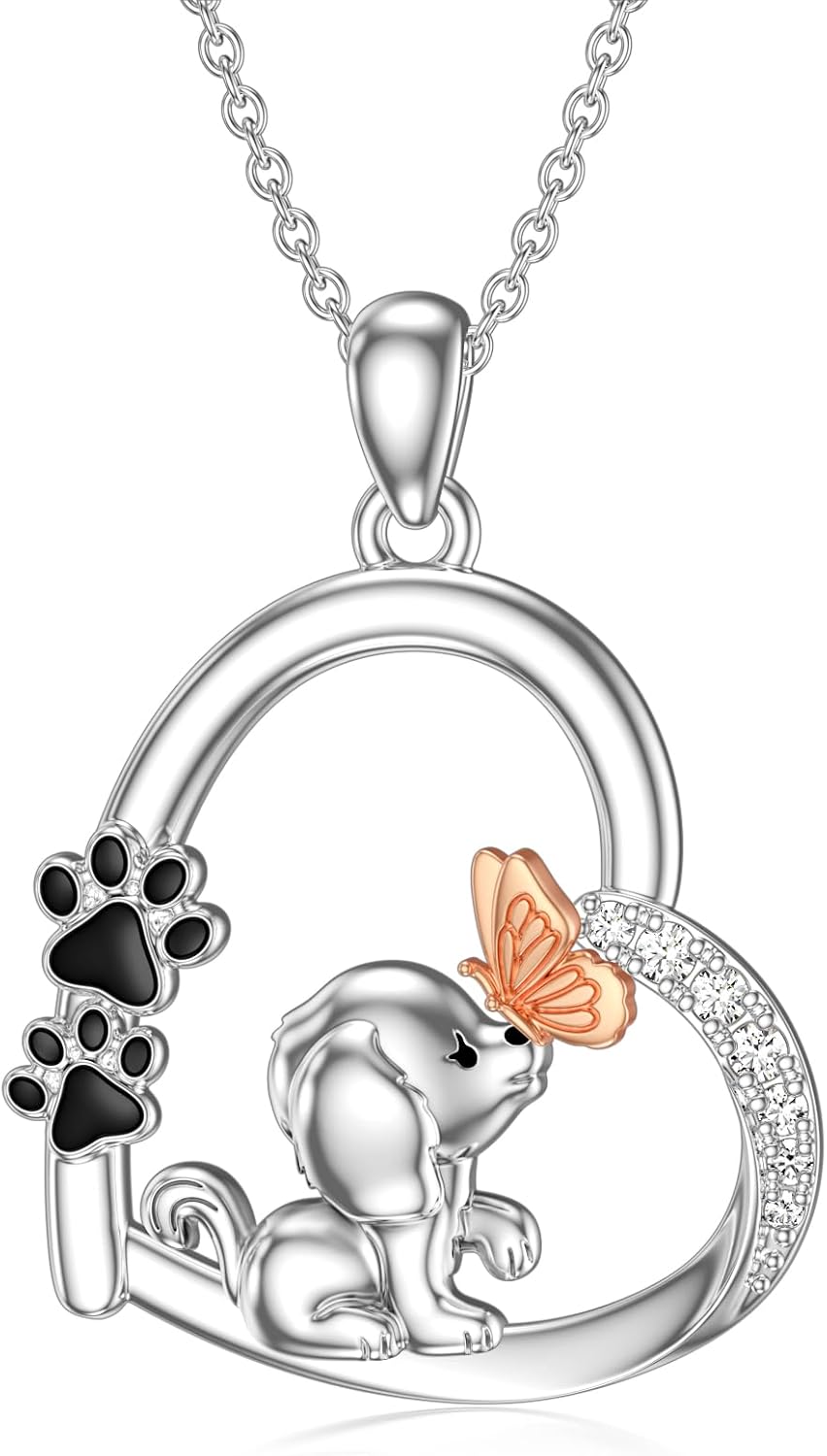 Regalos de recuerdo para mascotas, collar de corazón de vaca de las tierras altas de plata de ley 925, joyería conmemorativa para mascotas, para