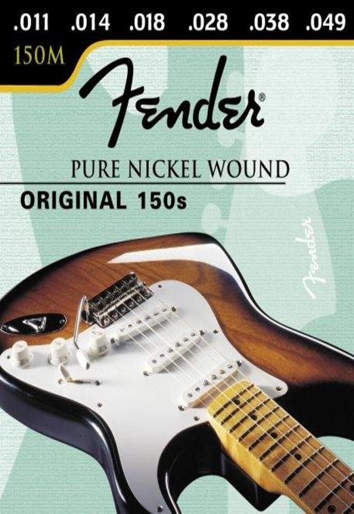 Fender Extremo de bola de níquel puro 150M 11-49, cuerdas de guitarra eléctrica