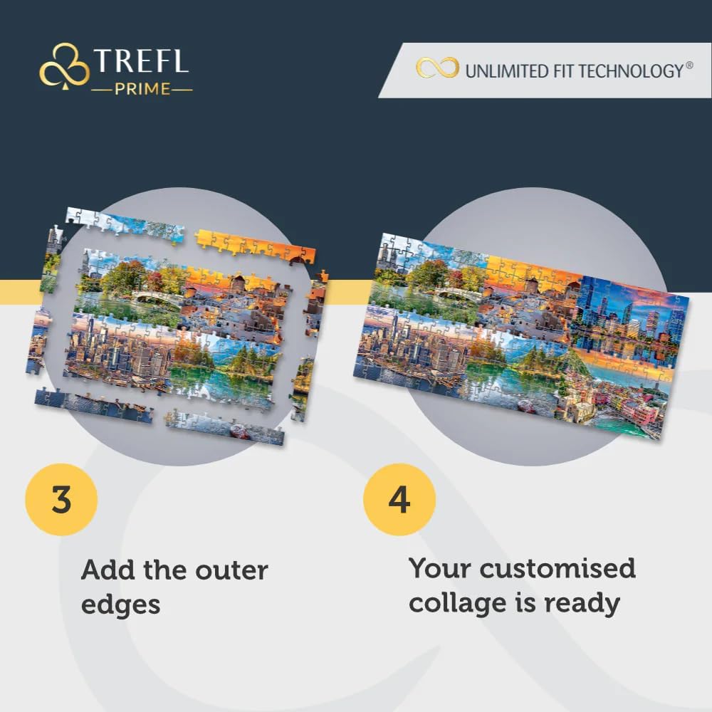 Trefl Rompecabezas de 1000 piezas Prime – Yoga, gatos y café tranquilidad