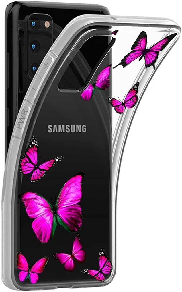 Tothedu Funda de teléfono para Galaxy S20 5G de 6.2 pulgadas (no compatible con S20 FE), Samsung S20 para niñas, transparente, delgada, a prueba de