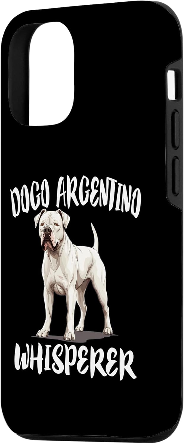 Funda para iPhone 1212 Pro Dogo Argentino Whisperer