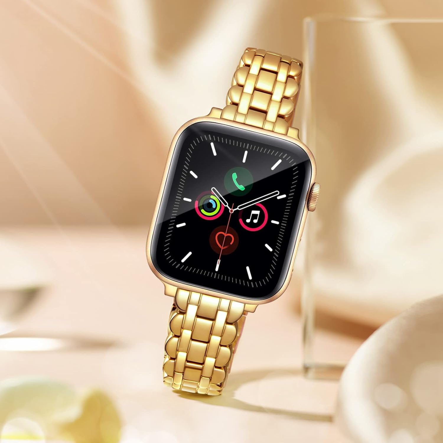Thinkbands Correas de reloj compatibles con Apple Watch Band de 1.496 in, 1.575 in, 1.614 in, 1.654 in, 1.732 in, 1.772 in, Iwatch SE Series
