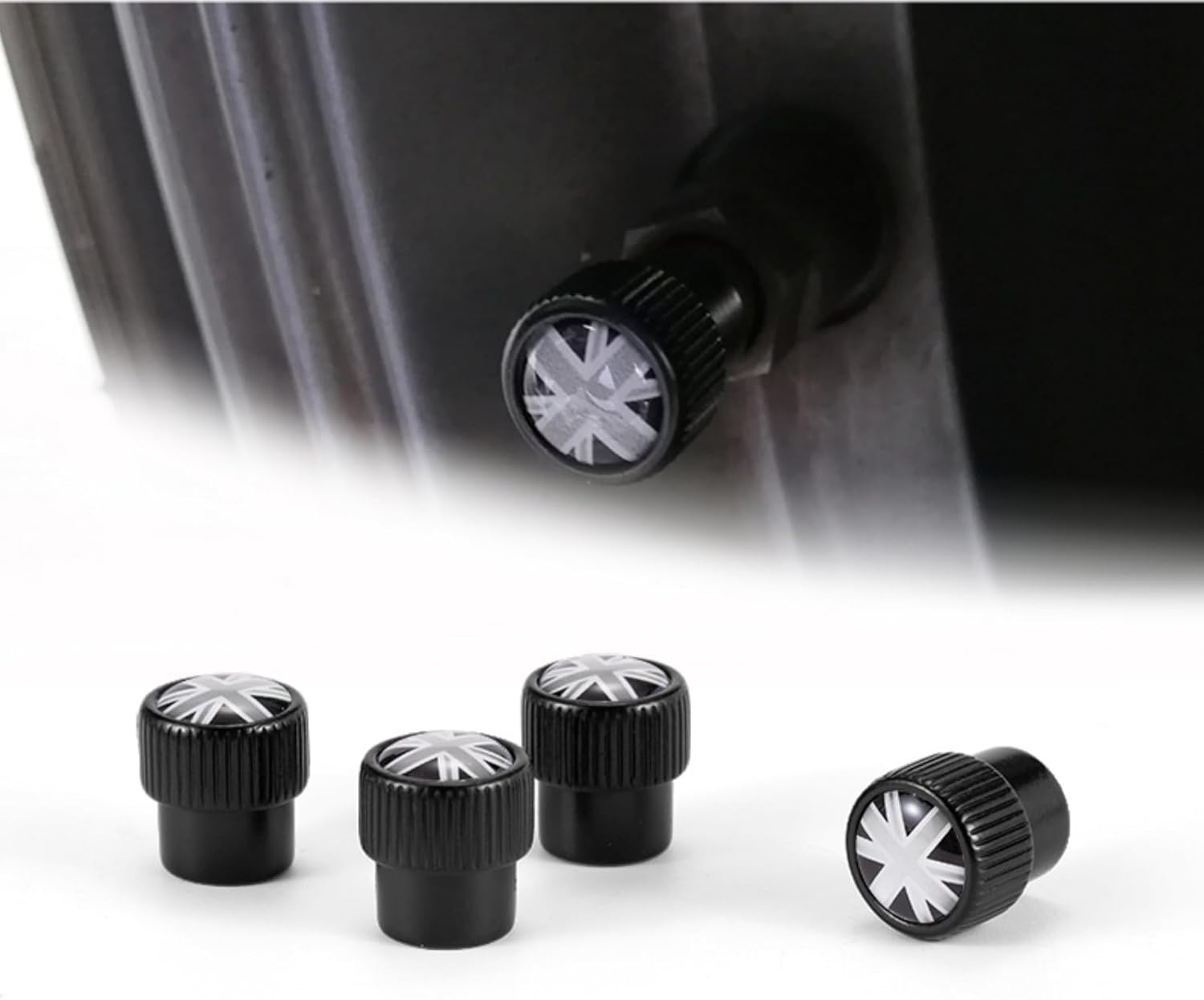 Heinmo Tapón de válvula de aire para Cooper Serie FR para neumático de automóvil, tapa antipolvo, tapones de vástago de válvula de neumático, Union