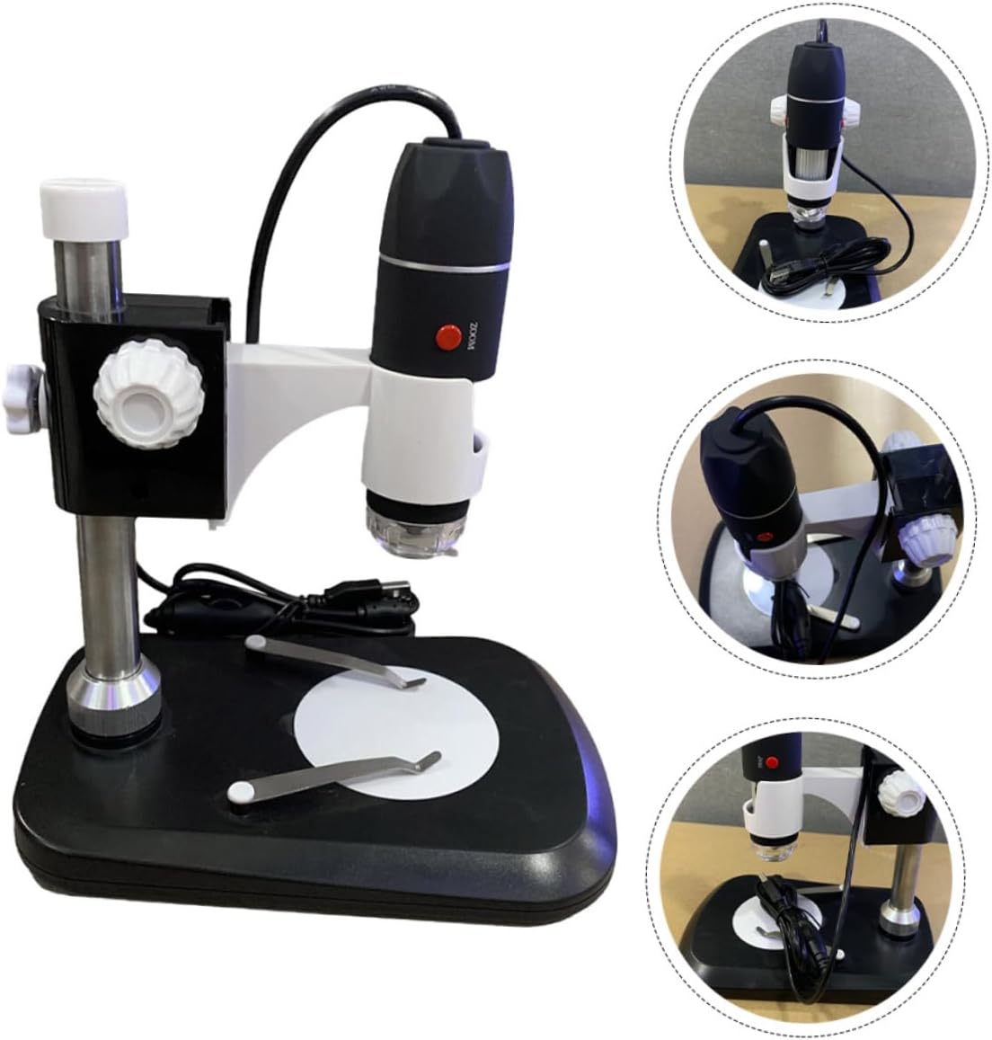 Homoyoyo Microscopio Cámaras Digitales Microscopio Digital Holográfico Espejo Lupa de mano Lupa de Soldadura Lupa Negro Dispositivo de Detección