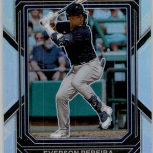 2023 Panini Prizm Silver PRIZMS #136 Everson Pereira New York Yankees Baseball Card in Raw (NM or Better) Condition 2023 Panini Prizm Silver PRIZMS #136 Everson Pereira New York Yankees Baseball Card in Raw (NM or Better) Condition