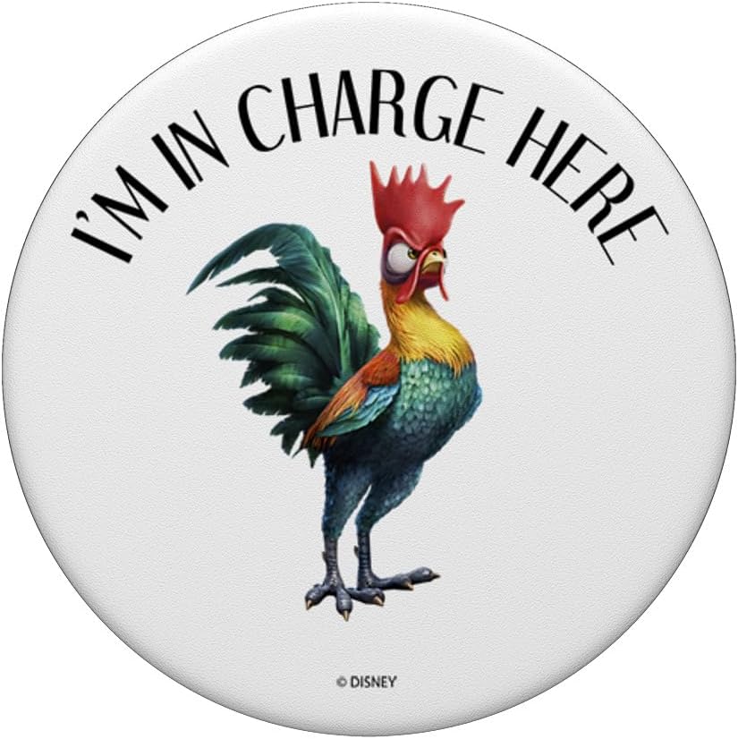Disney Moana Hei Hei I’m In Charge Here PopSockets PopGrip agarre intercambiable para teléfonos y tabletas