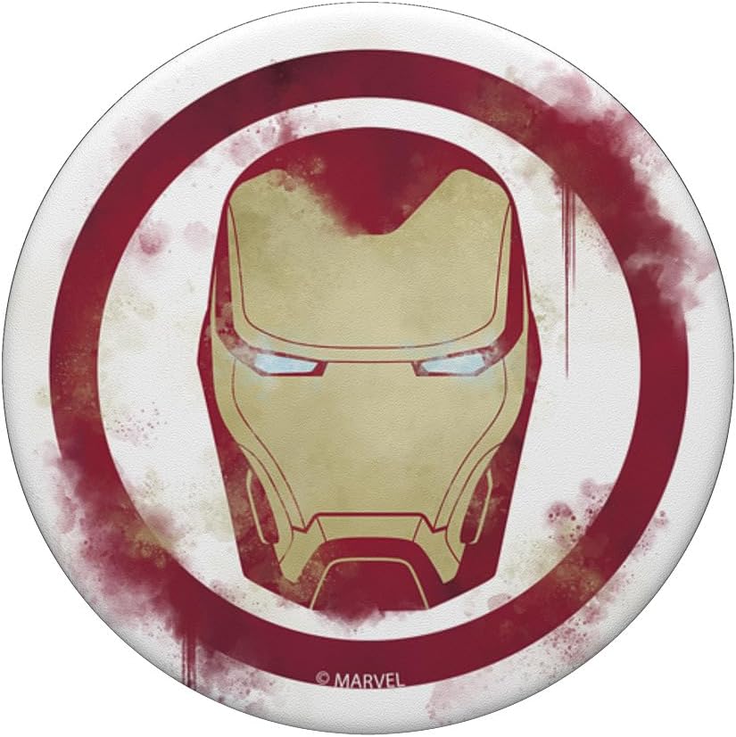 Marvel Avengers Endgame Iron Man Spray Paint Logo – PopSockets Grip and Stand for Phones and Tablets