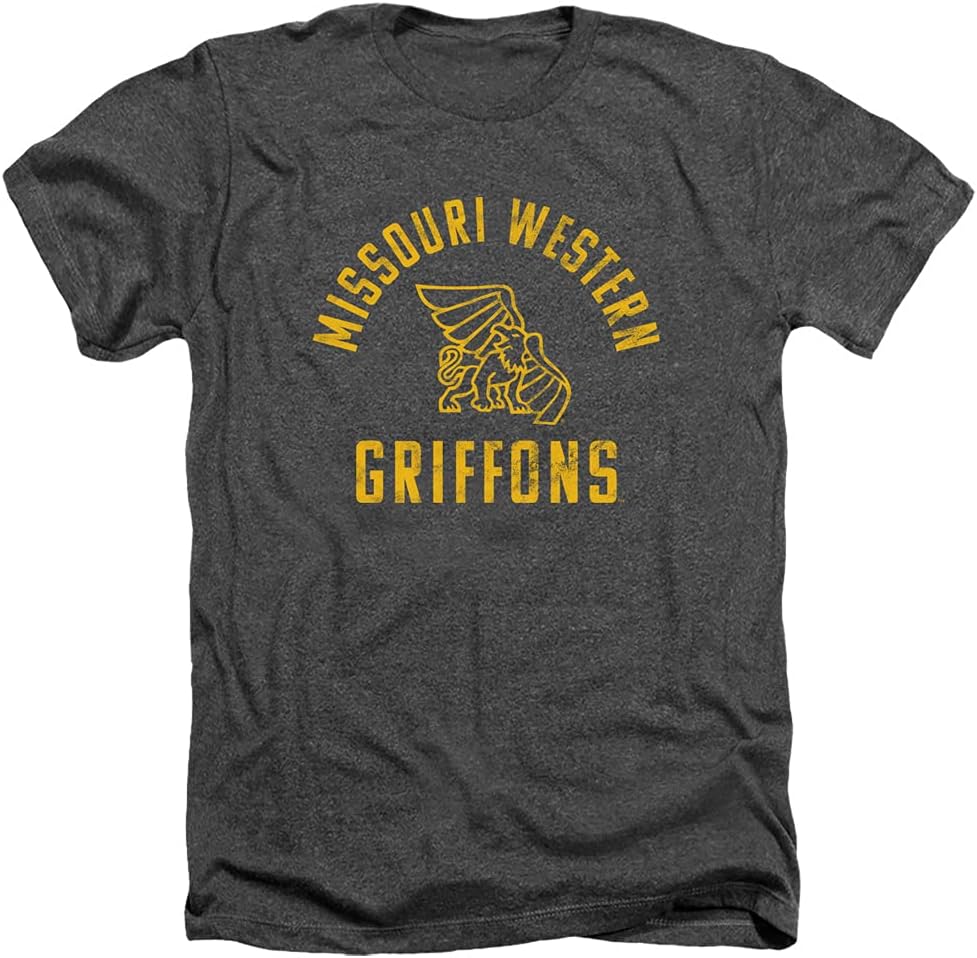 Missouri Western State University – Camiseta oficial de un color con logotipo de Missouri Griffons unisex para adultos