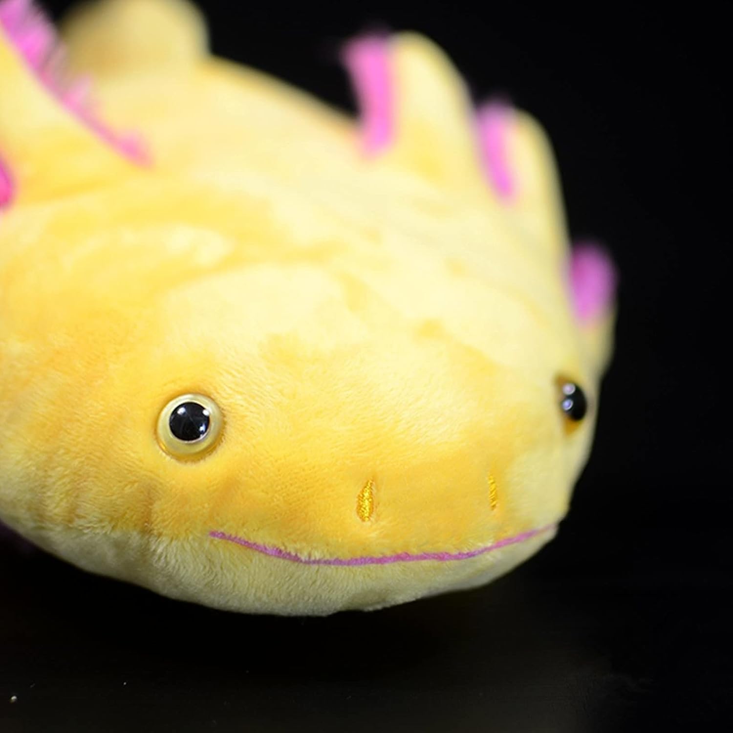 ZHONGXIN MADE Juguete de peluche de ajolote de simulación, 20 suaves y realistas, peces de ajolote amarillo, lagarto espeluznante, lindos juguetes