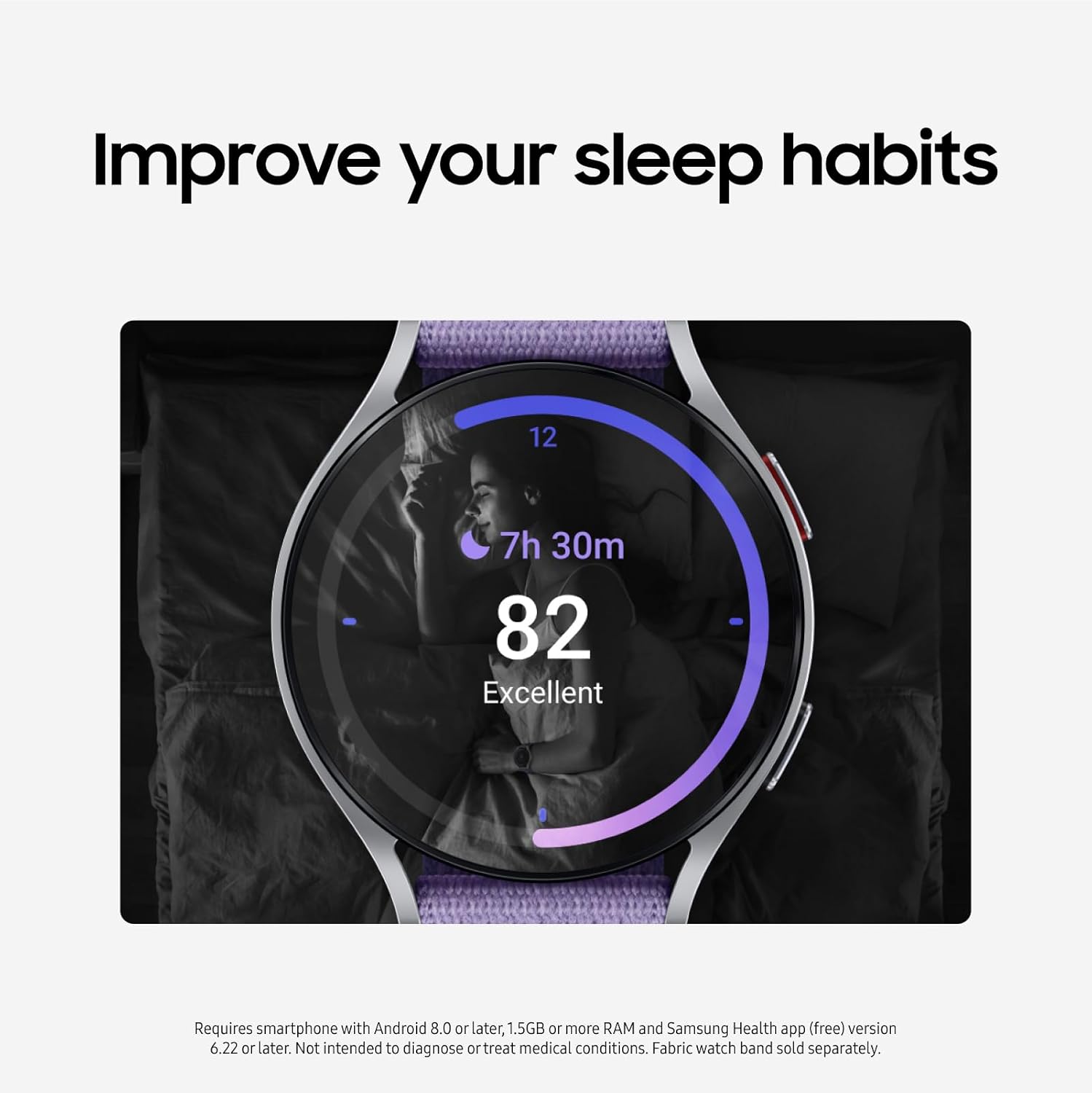 SAMSUNG Galaxy Watch 6 – Reloj inteligente Bluetooth de 1.732 in con rastreador de fitness, zonas de recursos humanos personalizadas, entrenamiento